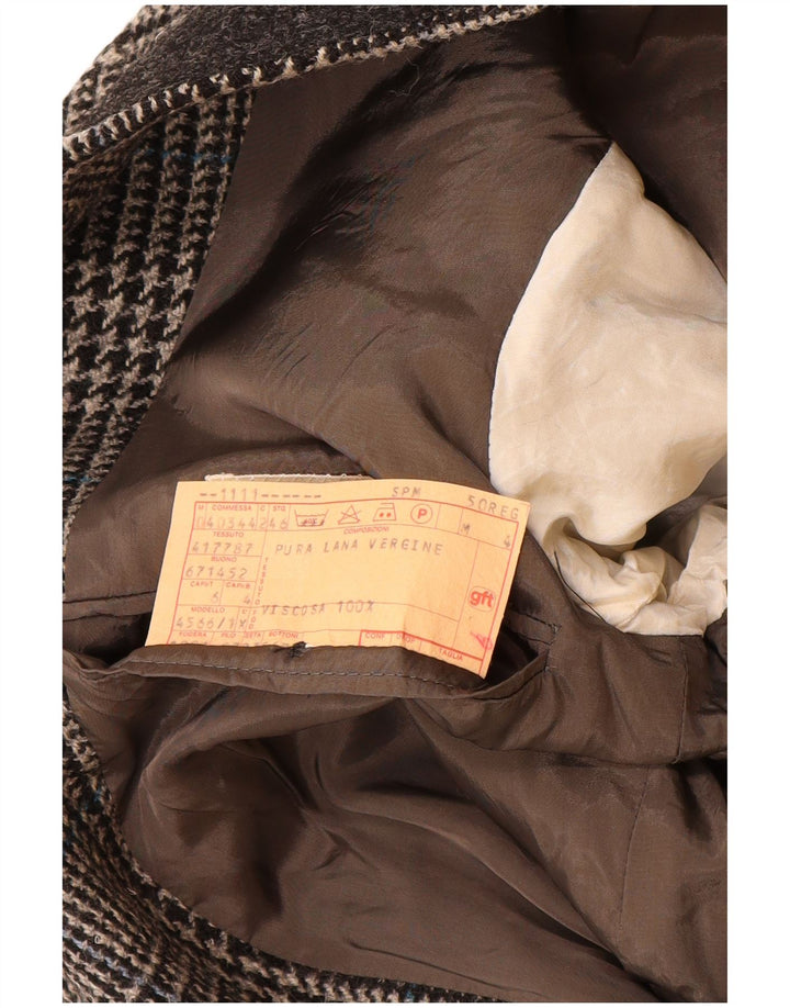 GIORGIO ARMANI Herre 2-knaps blazerjakke IT 50 Medium Grå Hundstød