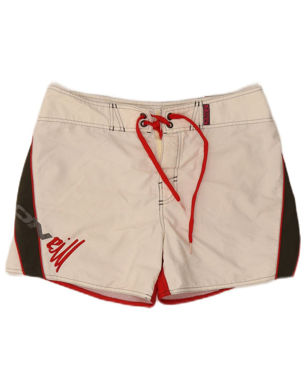 O'NEILL Grafiske badeshorts til mænd Medium White Colourblock Polyester