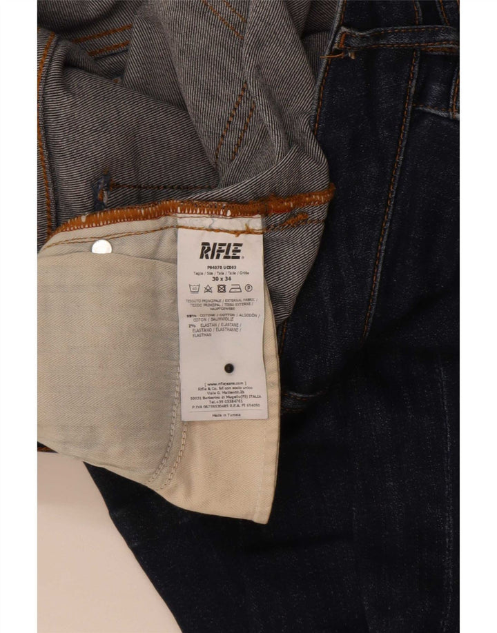 Rifle Dame Flared Jeans W30 L29 Marineblå Bomuld