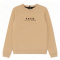 Ted Baker Boys Grafisk Sweatshirt Jumper 10-11 år Beige Bomuld
