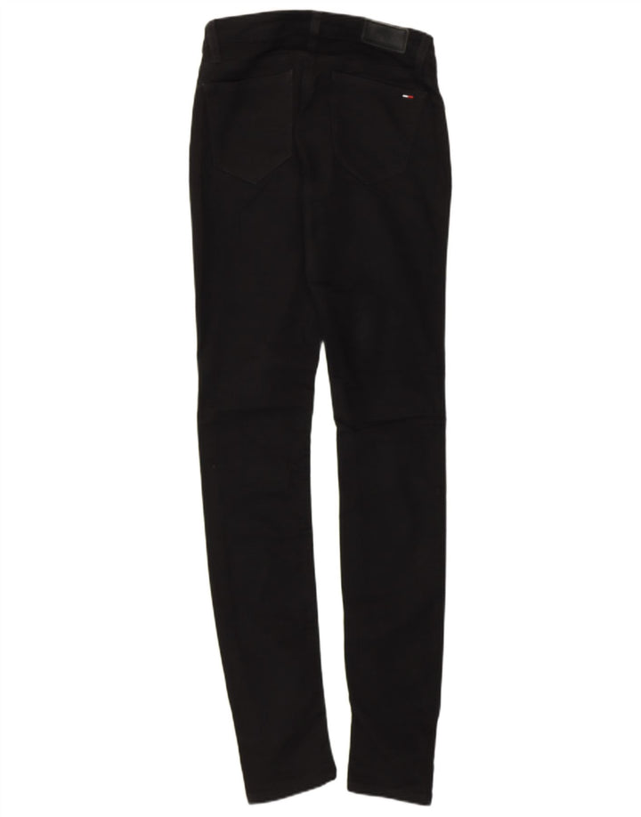 Tommy Hilfiger Dame Slim Jeans W25 L32 Sort Bomuld