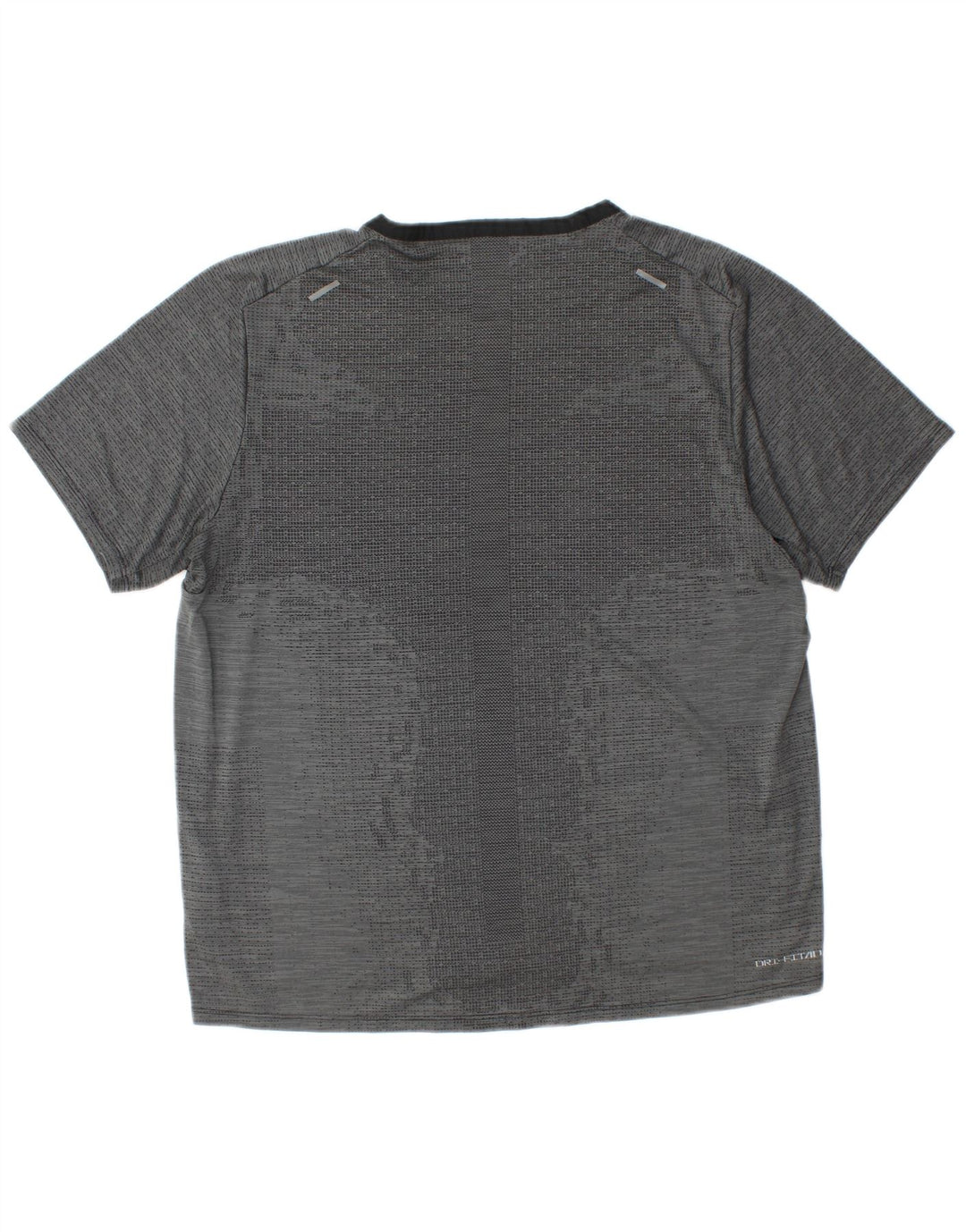 Nike Herre Dri Fit T-Shirt Top Stor Grå Polyester