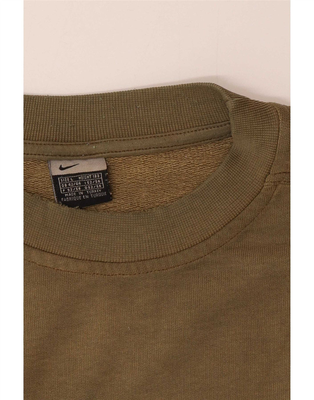 Nike Herre grafisk sweatshirt Jumper UK 42/44 Large Khaki