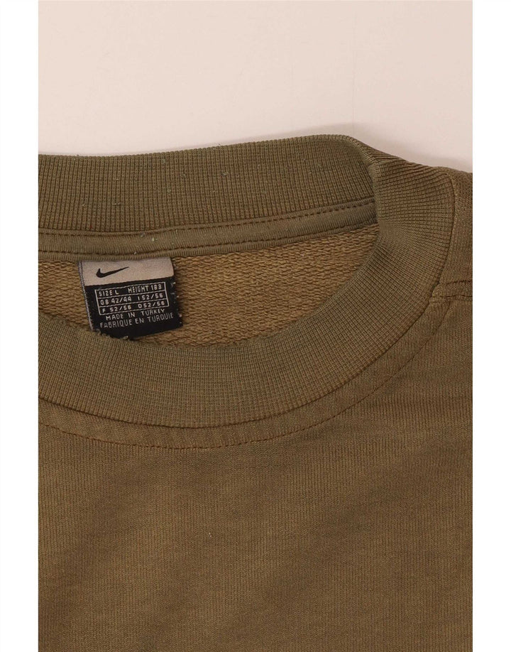 Nike Herre grafisk sweatshirt Jumper UK 42/44 Large Khaki