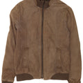 Zen Bomber læderjakke til mænd IT 48 Medium brunt læder