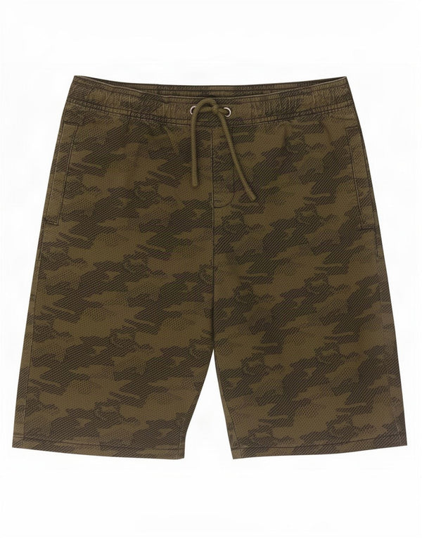 Marks & Spencer Boys Casual Shorts 13-14 år W30 Khaki Camouflage Bomuld