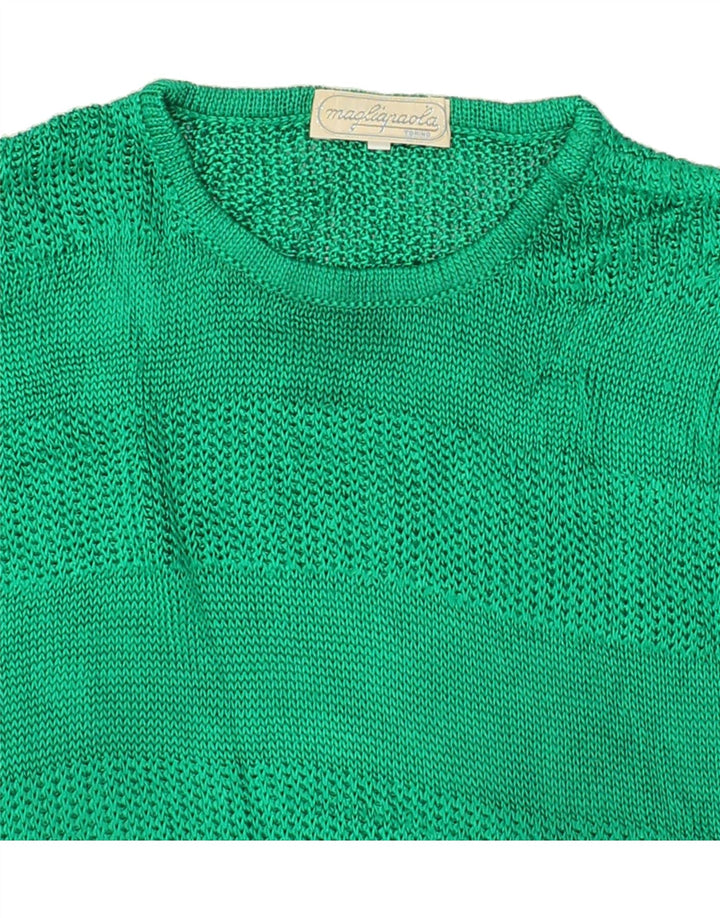 VINTAGE Womens Vest Tank Top IT 46 Large Green Vintage Vintage and Second-Hand Vintage from Messina Hembry 