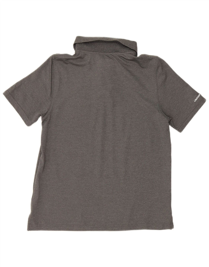 Under Armour Boys Heat Gear Polo Shirt 11-12 Years Large Grå Polyester