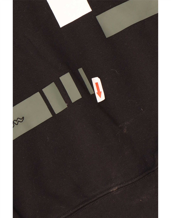 Champion Herre Grafisk Sweatshirt Jumper Medium Sort Colourblock Bomuld