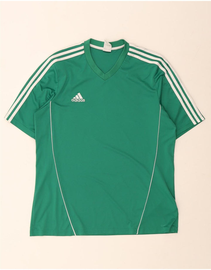 Adidas Herre T-Shirt Top XL Grøn Polyester