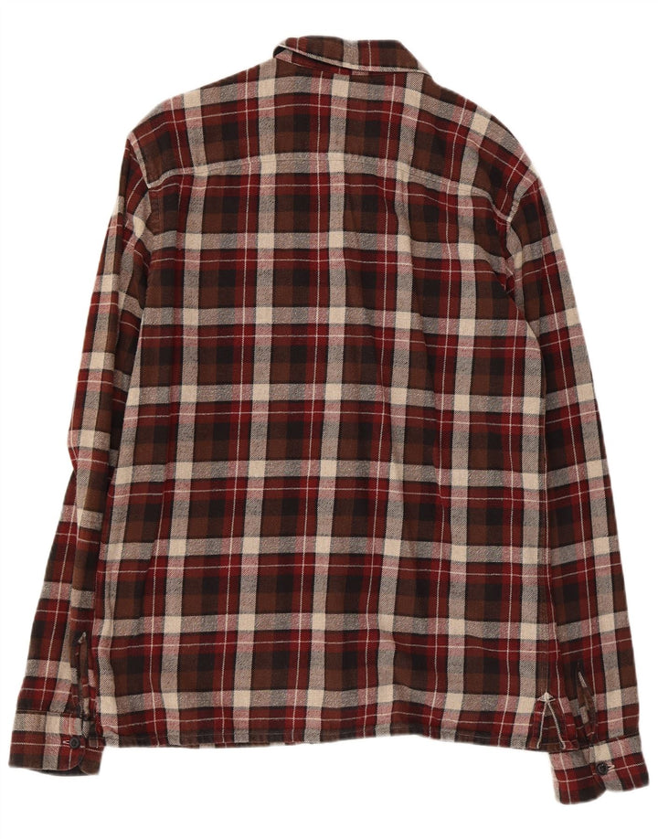 ALL SAINTS Mens Flannel Shirt Medium Multicoloured Check Cotton