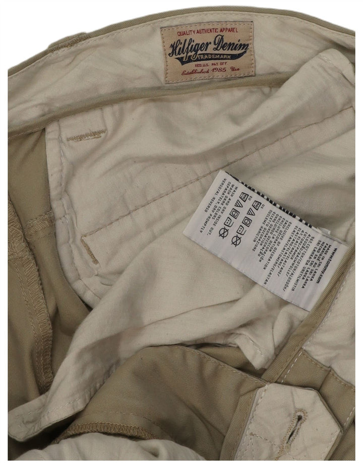 Tommy Hilfiger Herre Slim Chino Bukser W36 L32 Khaki Bomuld