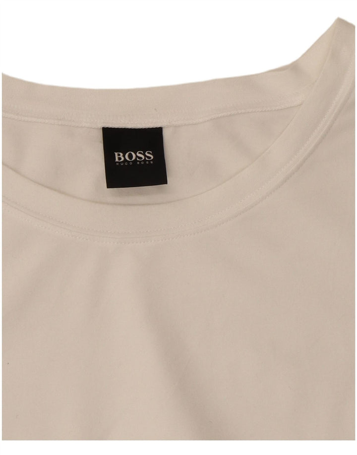 Hugo Boss Herre T-Shirt Top 2XL Hvid