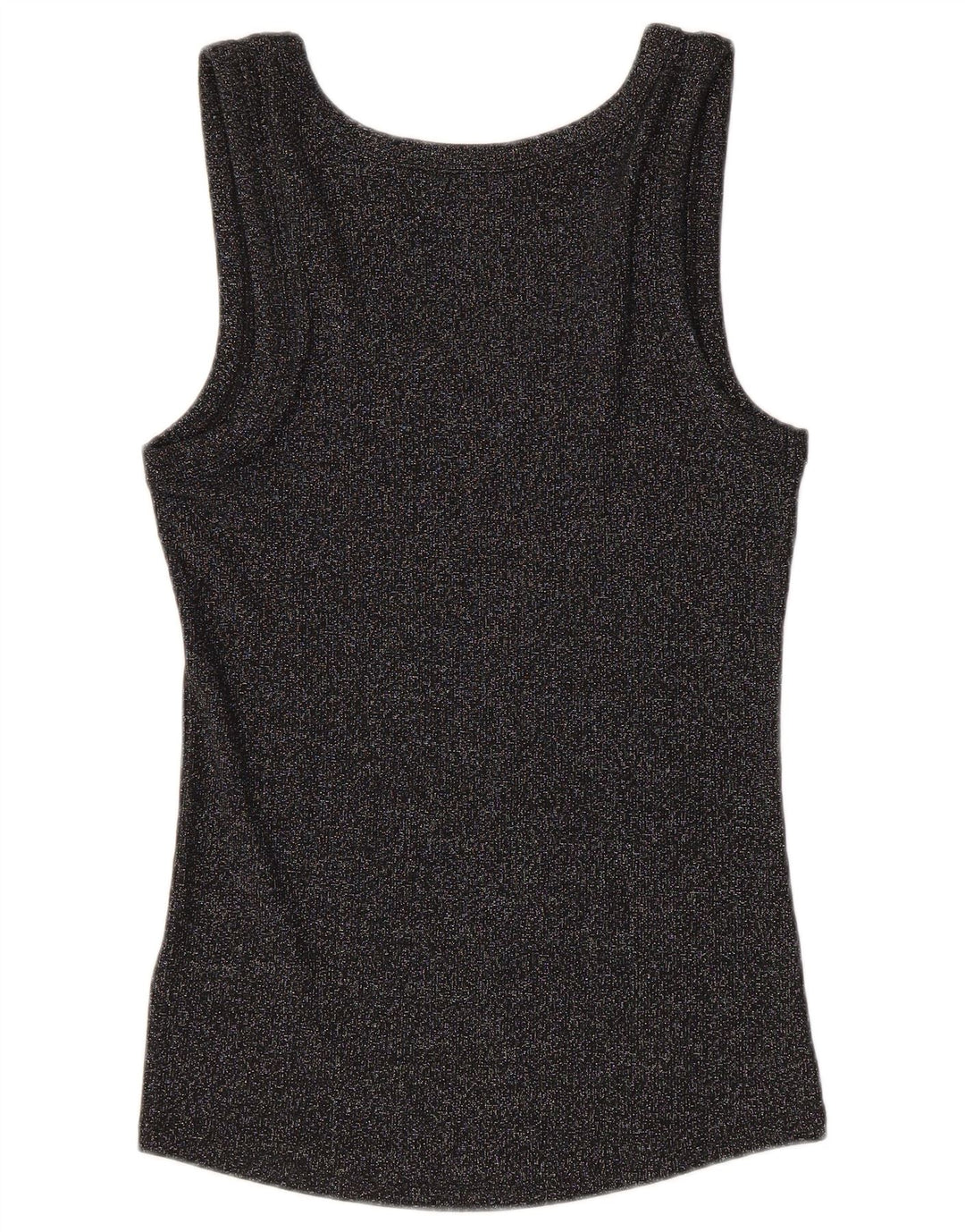 Marks & Spencer Damevest Top UK 12 Medium Sort Flecked Bomuld