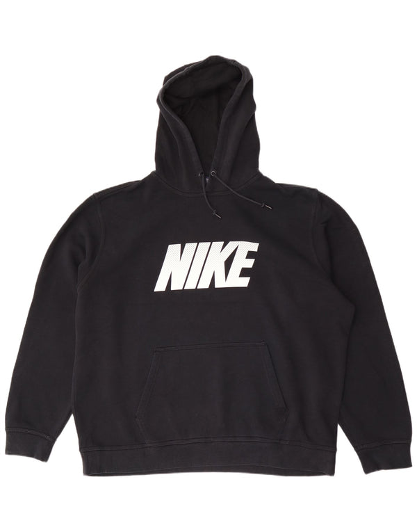Nike grafisk hættetrøje til mænd 2XL sort bomuld