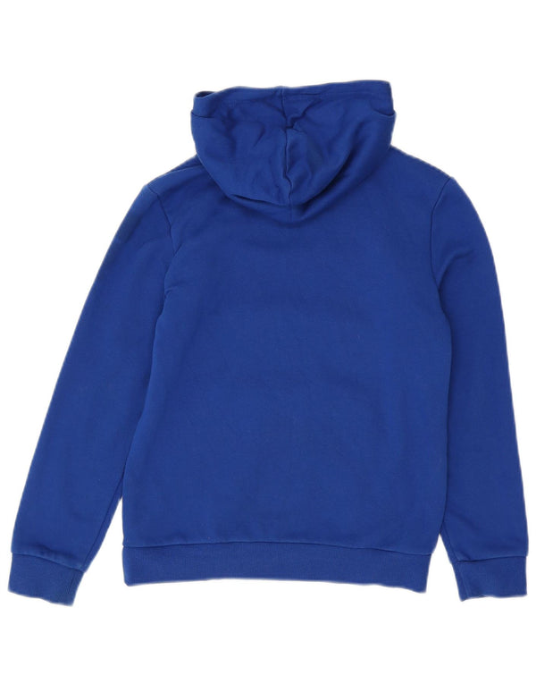 Adidas Grafisk hættetrøje til drenge 9-10 år Blå Colourblock Bomuld