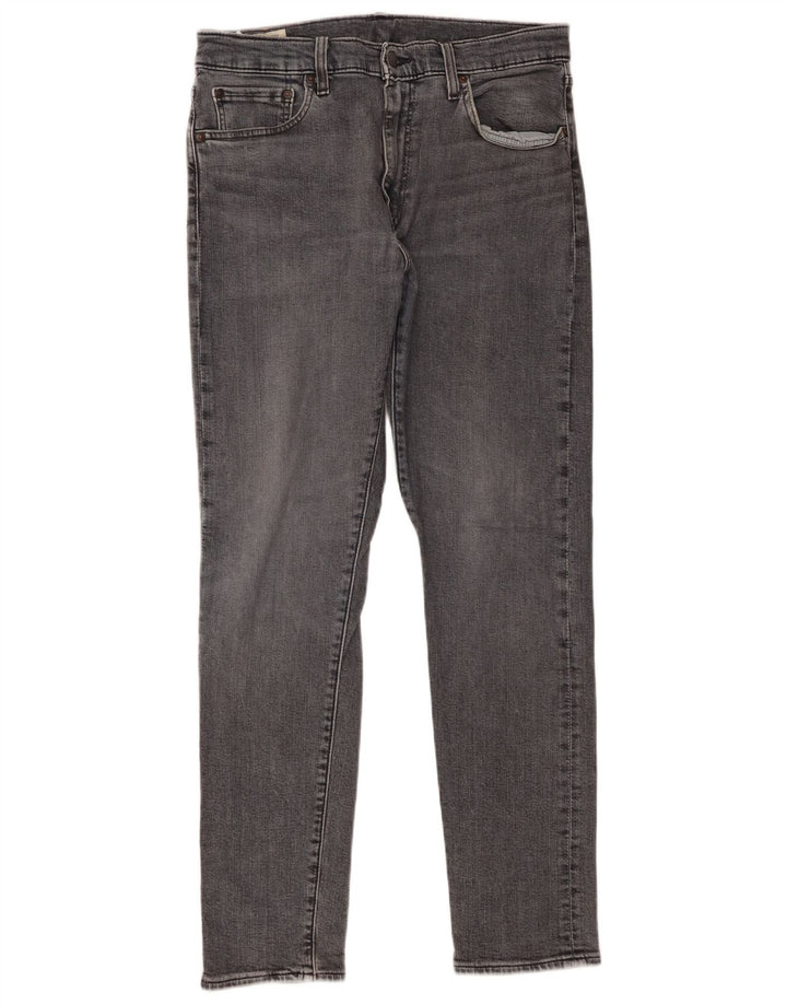 Levi's Herre 512 Slim Tapered Jeans W33 L32 Grå Bomuld