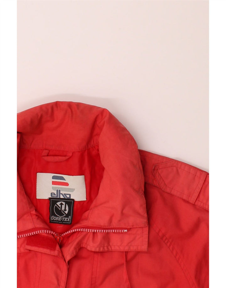 ELHO Womens Windbreaker Jacket UK 20 2XL Red Cotton Vintage Elho and Second-Hand Elho from Messina Hembry 