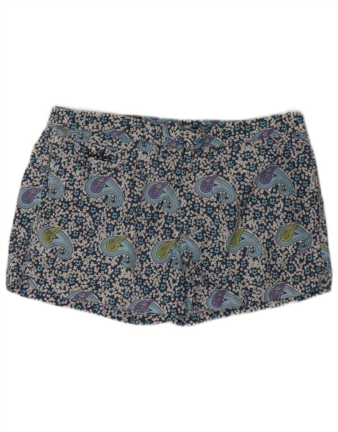 MC2 SAINT BARTH Badeshorts til mænd store blå Paisley polyamid