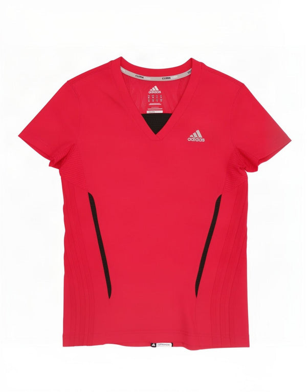 Adidas Kortærmet Grafisk T-Shirt Top UK 10 Small Pink Sports