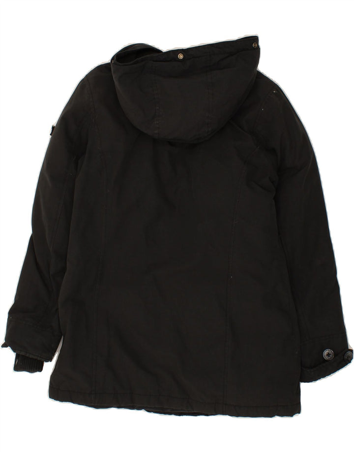 GAS Womens Hooded Padded Jacket IT 40 Small Black Vintage Gas and Second-Hand Gas from Messina Hembry 