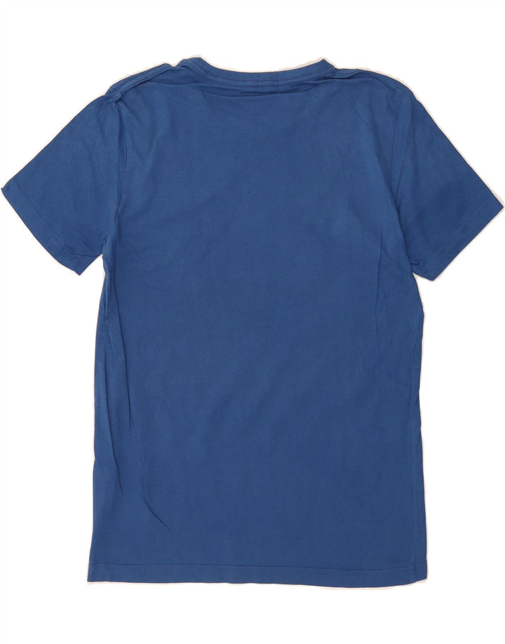 PUMA Mens Graphic T-Shirt Top Small Blue Cotton Vintage Puma and Second-Hand Puma from Messina Hembry 