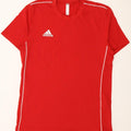 ADIDAS Mens T-Shirt Top Medium Red Cotton Vintage Adidas and Second-Hand Adidas from Messina Hembry 
