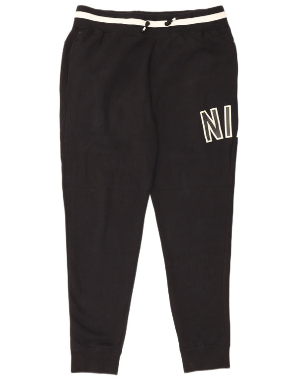 Nike Herre grafisk træningsdragt Bukser Joggers XL Sort Colourblock Bomuld