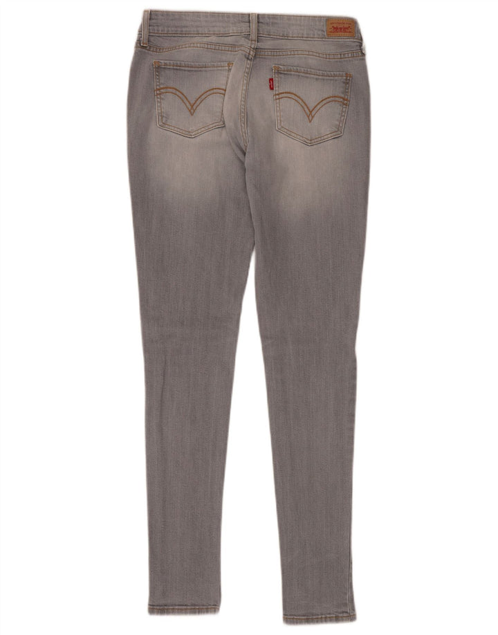 LEVI'S Dame 535 Legging Skinny Jeans W30 L32 Grå Bomuld