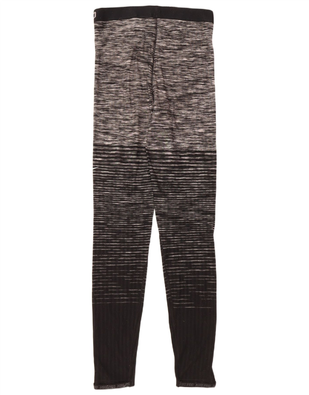 NIKE Grafiske Leggings til kvinder UK 14 Stor sortstribet polyester