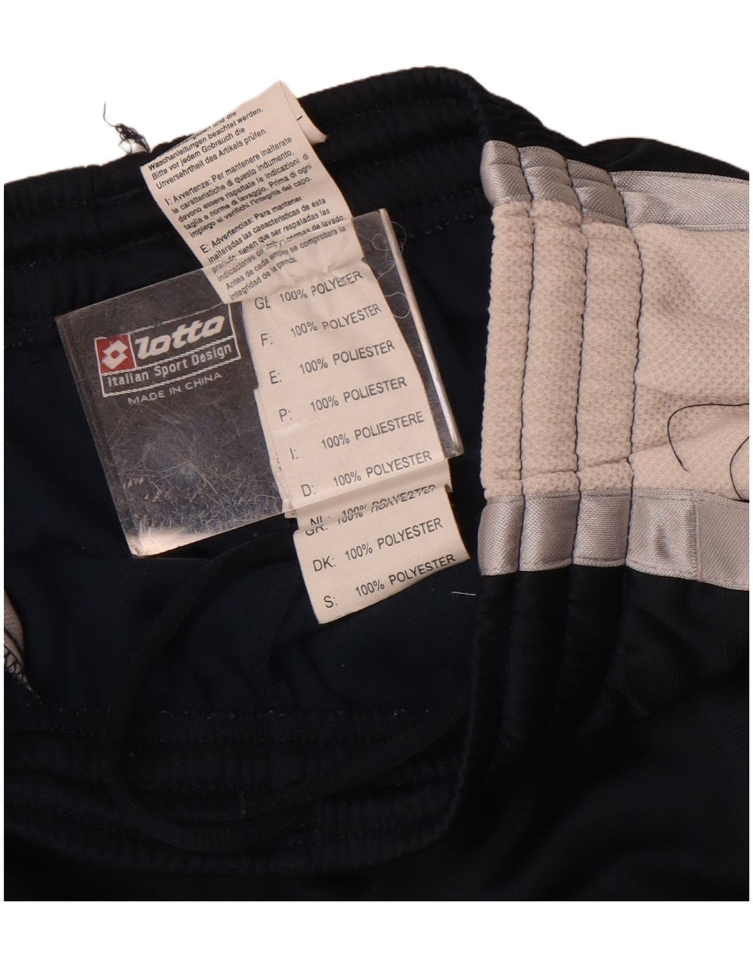 Lotto Herre grafisk træningsdragt Bukser Joggers Small Navy Blue Colourblock