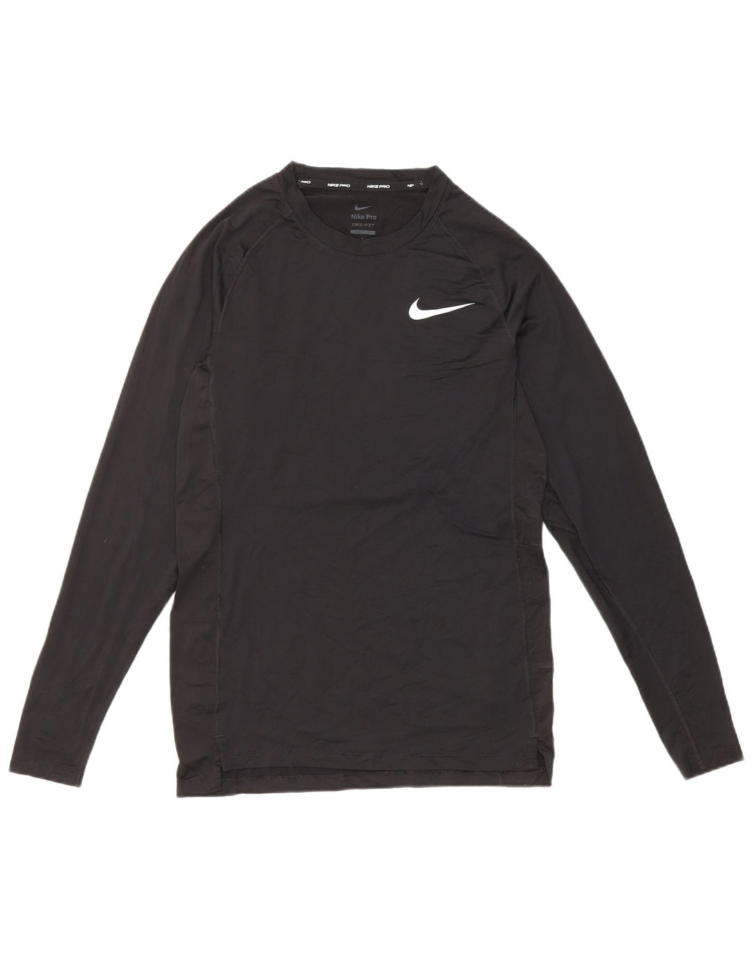 Nike Herre Dri Fit Slim Top Langærmet Lille Sort Polyester