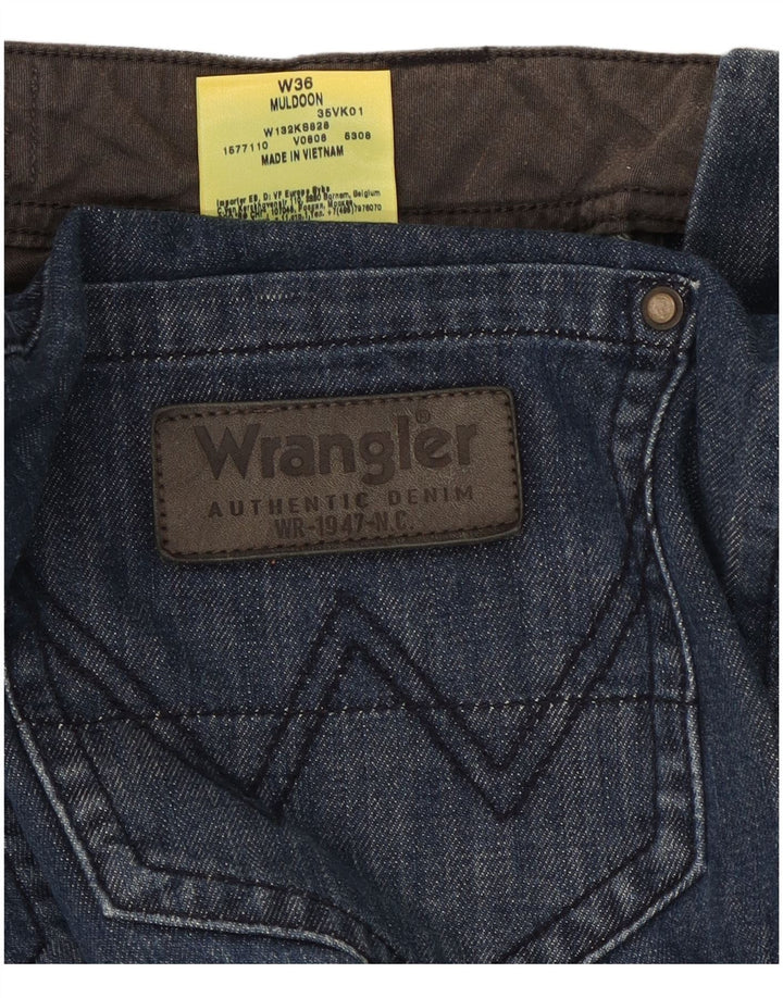 Wrangler Herre Cargo Denim Shorts W36 Stor Blå Bomuld