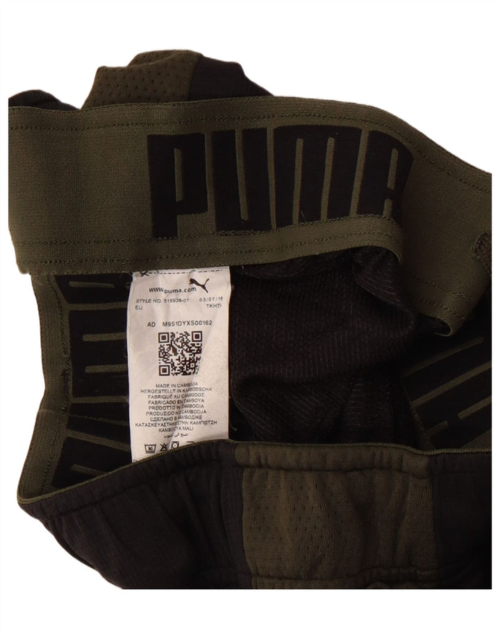 PUMA Mens Bermuda Sport Shorts Small  Black Colourblock Polyester Vintage Puma and Second-Hand Puma from Messina Hembry 