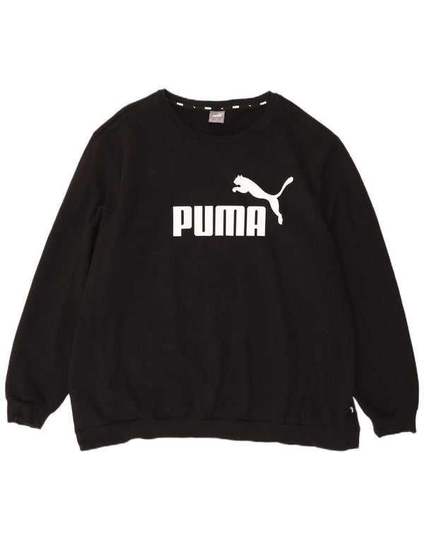Puma Herre Grafisk Sweatshirt Jumper 4XL Sort Bomuld