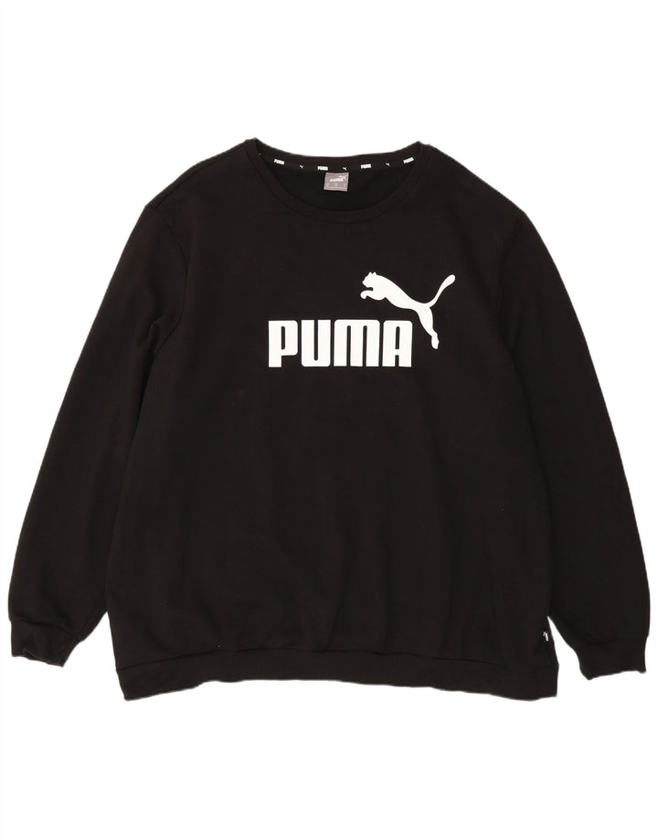 Puma Herre Grafisk Sweatshirt Jumper 4XL Sort Bomuld