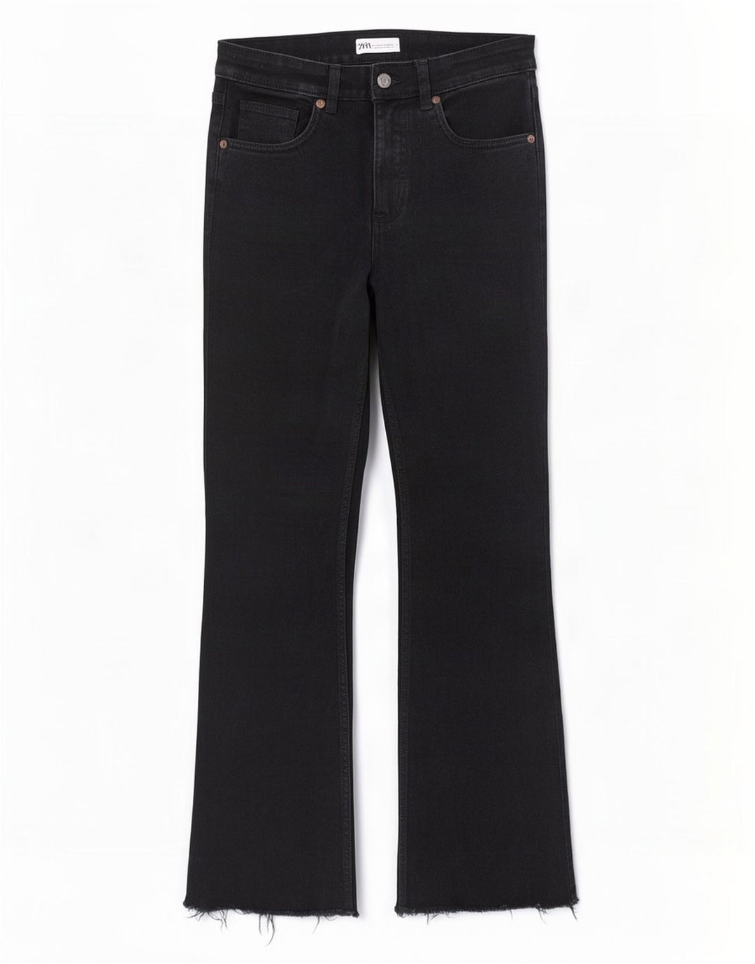 Zara Dame Straight Jeans EU 40 Medium W30 L26 Sort