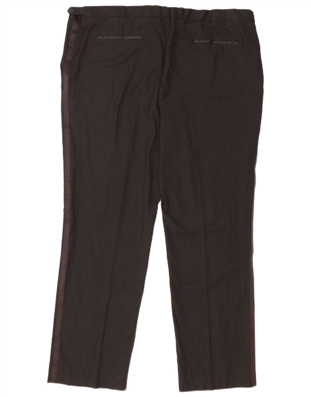 Marks & Spencer Herre Regular Fit Suit Bukser W46 L33 Sort Polyester