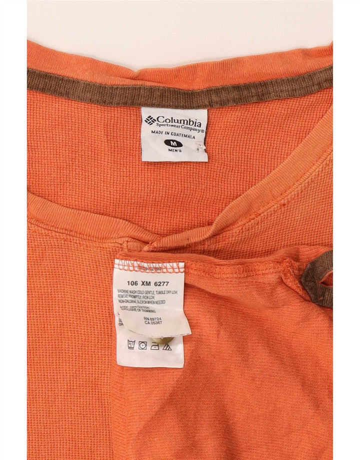 Columbia Herre Regular T-Shirt Top Medium Orange Bomuld