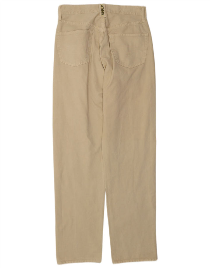 REPLAY Mens Straight Jeans W28 L32 Beige