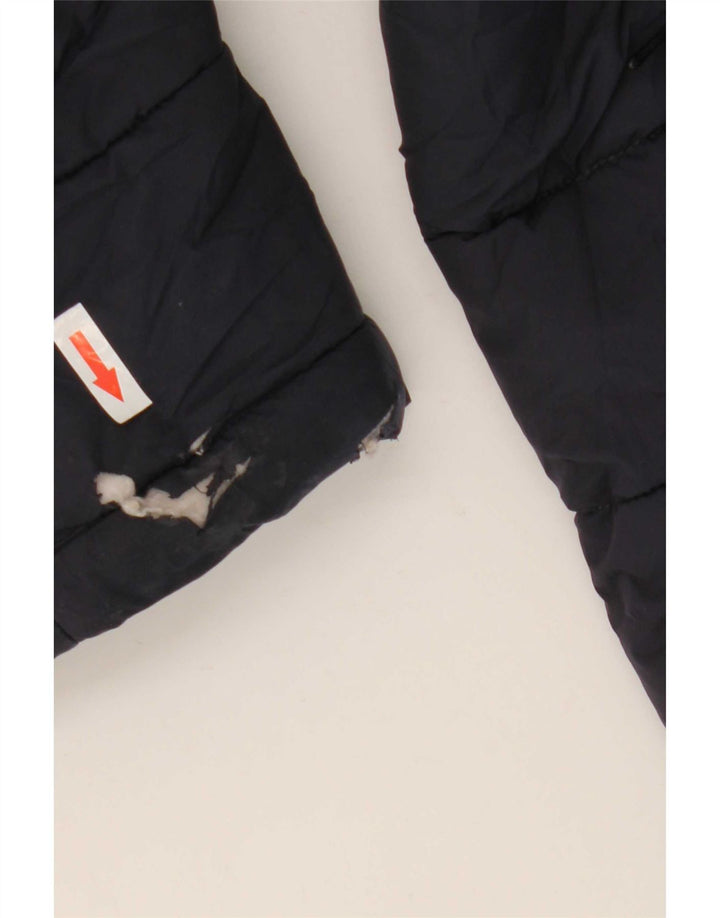 Zara Herre hættepolstret jakke UK 42 XL Navy Blue