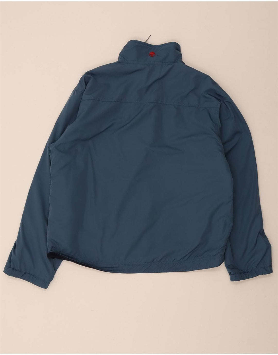 Fedt ansigt herre lynlås hals Vendbar fleece jumper medium marineblå polyester
