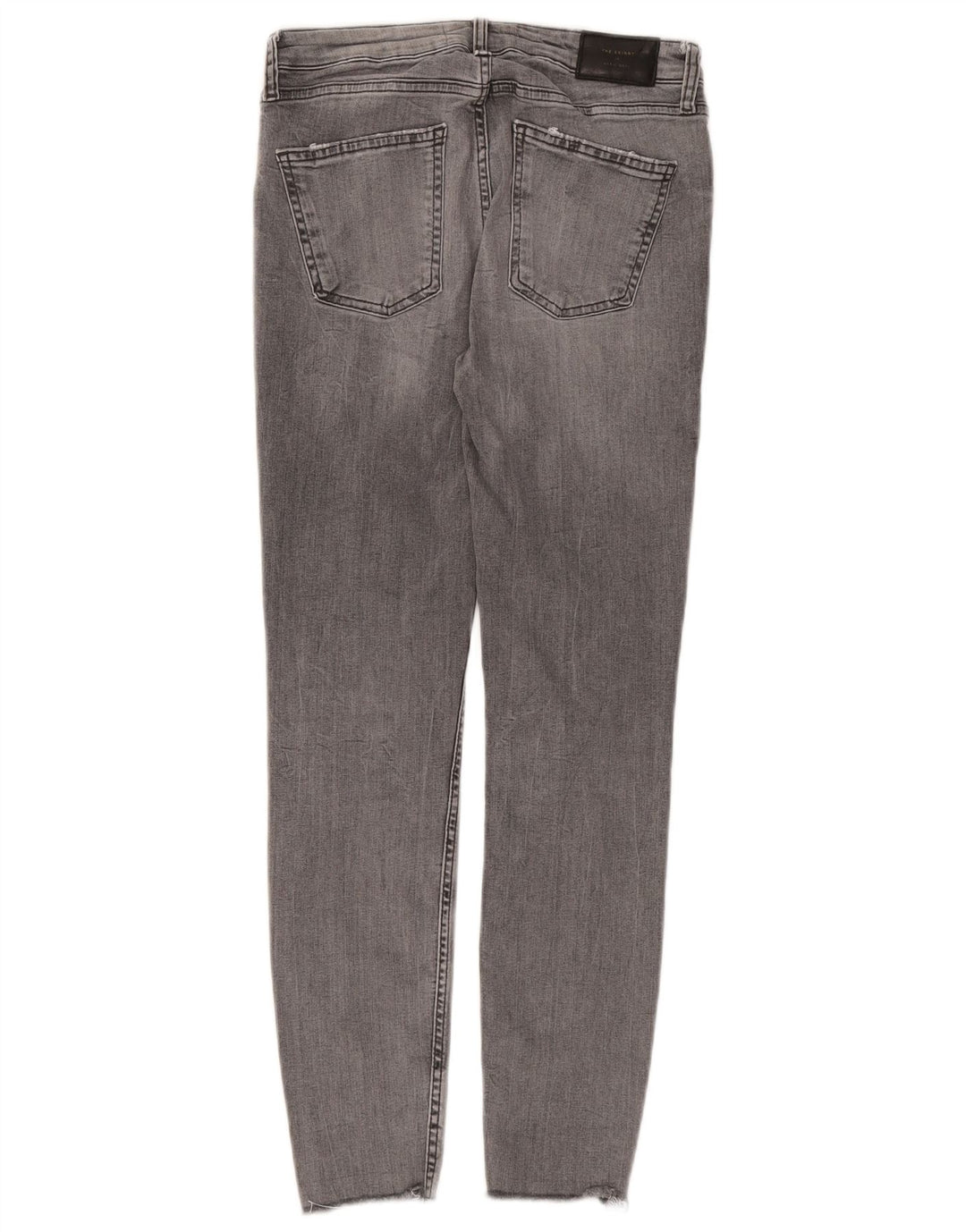 ZARA Womens Distressed Skinny Jeans EU 40 Medium W30 L27 Grey Cotton