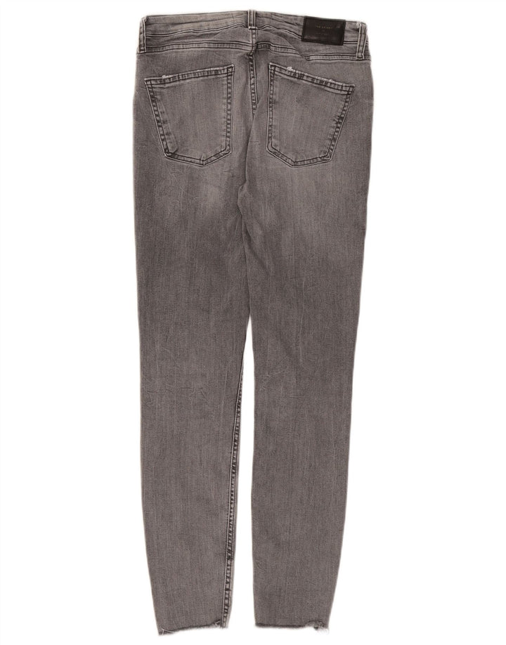 ZARA Womens Distressed Skinny Jeans EU 40 Medium W30 L27 Grey Cotton