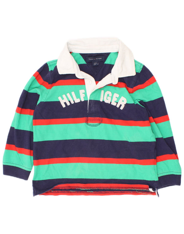 Tommy Hilfiger drenge grafisk rugby polo skjorte 2-3 år flerfarvet