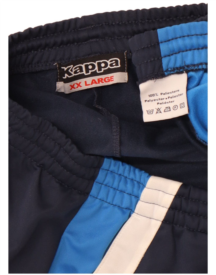 KAPPA Træningsdragtsbukser til mænd 2XL Marineblå Colourblock Polyester