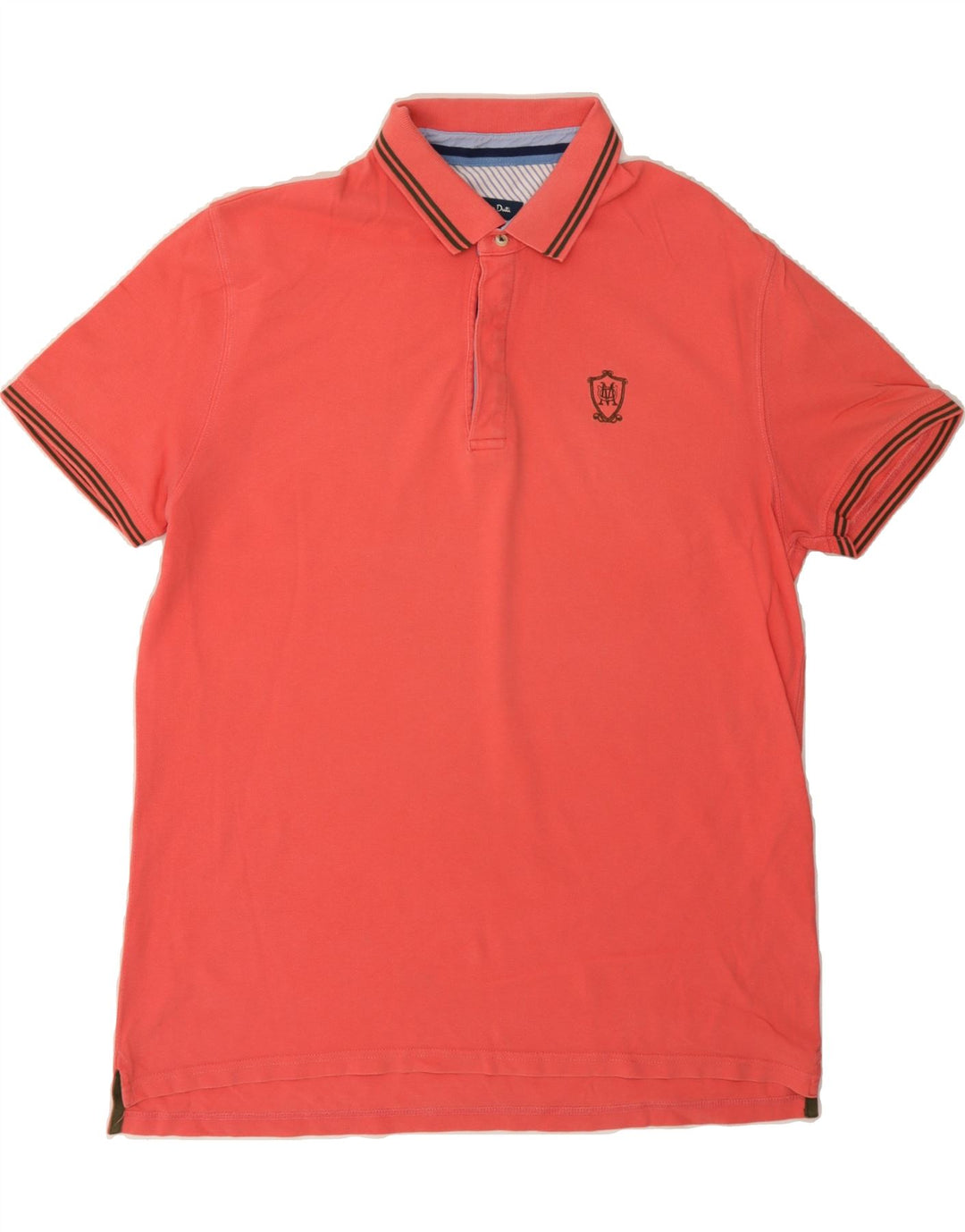 MASSIMO DUTTI Mens Polo Shirt Large Pink Cotton Vintage Massimo Dutti and Second-Hand Massimo Dutti from Messina Hembry 