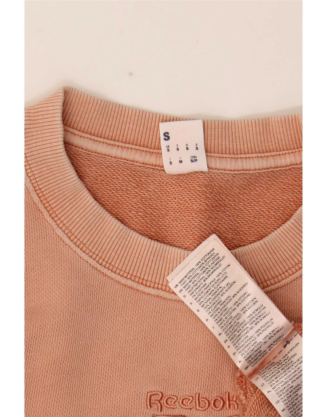 Reebok Sweatshirt til mænd, lille pink bomuld