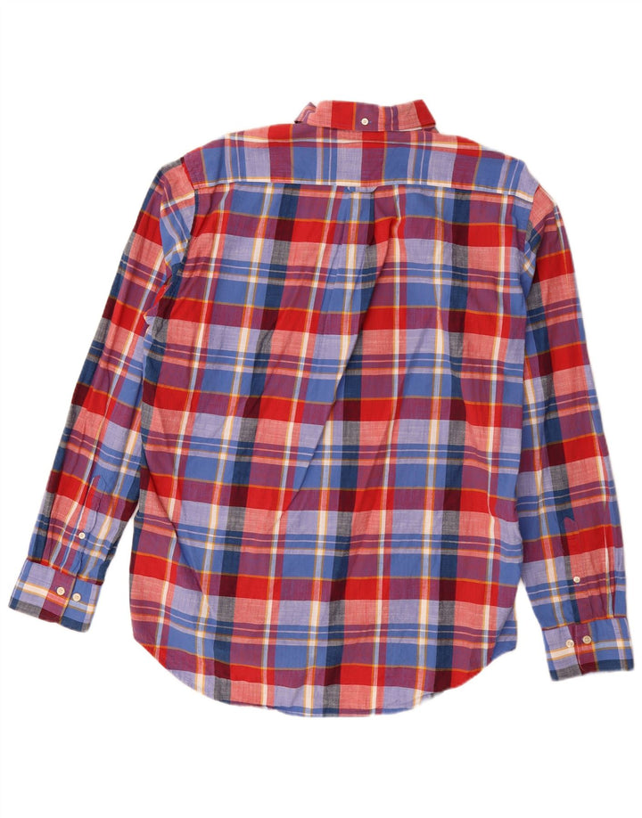 Gant herre Regular Fit skjorte str. 41/42 16 1/2 stor flerfarvet tern
