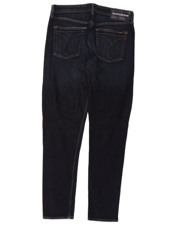 Calvin Klein Herre Skinny Jeans W32 L32 Marineblå Bomuld